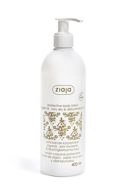 protective body lotion with argan oil