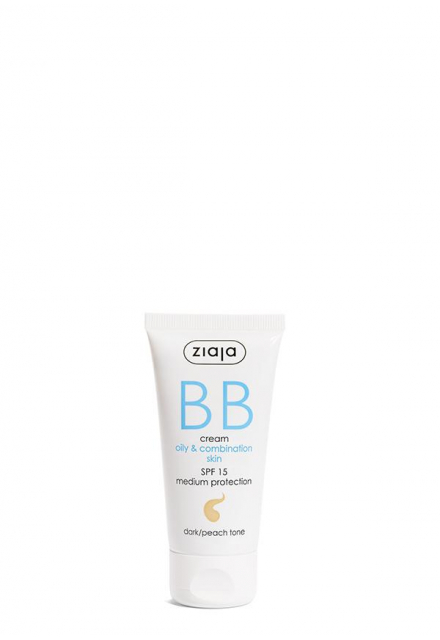 BB cream for oily & combination skin - dark/peach tone