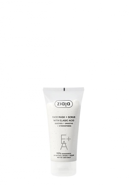 face mask and scrub with elagic acid