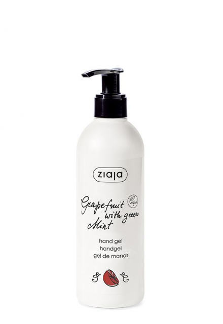 grapefruit with green mint hand gel