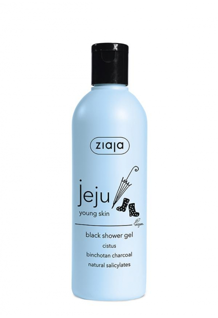 black shower gel
