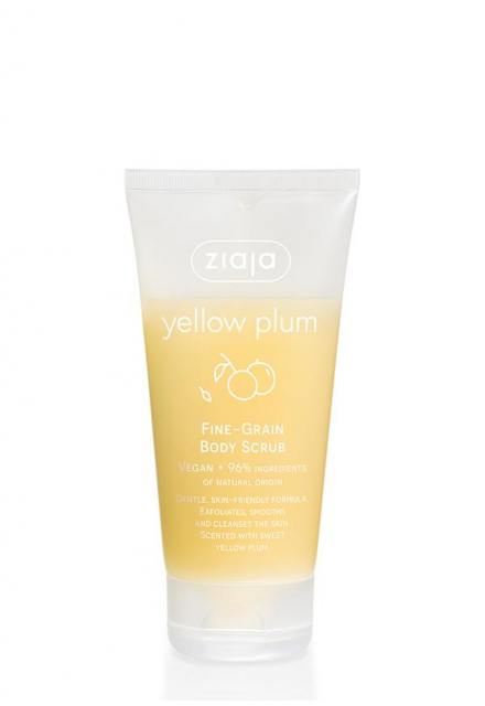 yellow plum fine-grain body scrub