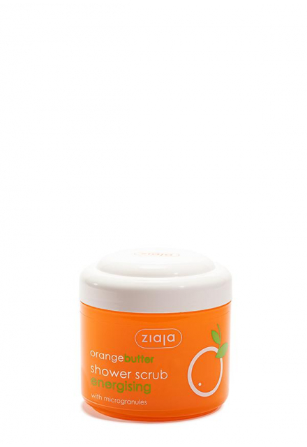 energising shower scrub with microgranules