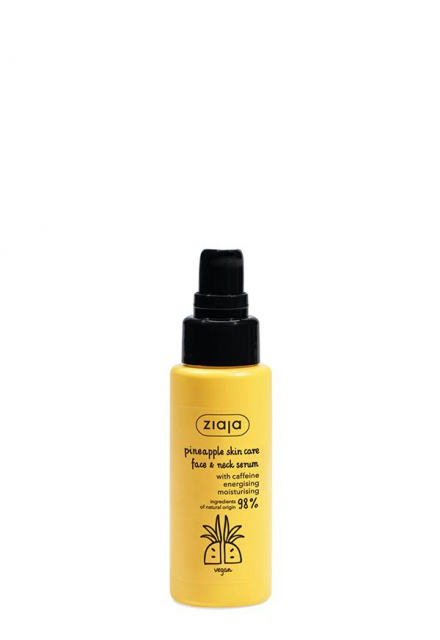 face and neck serum with caffeine
