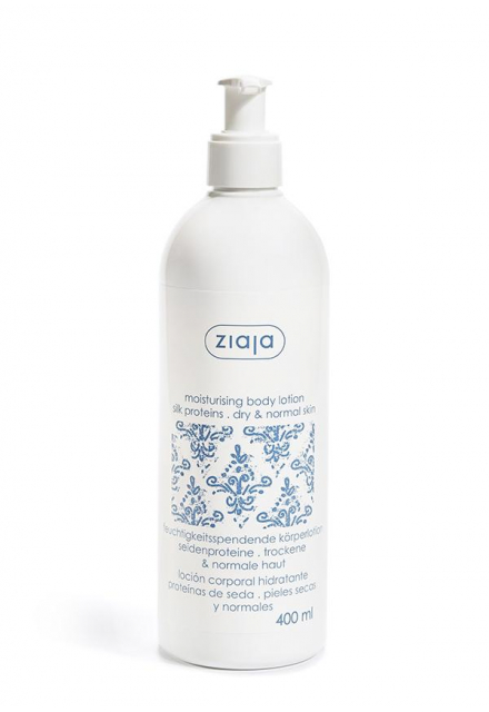 moisturising body lotion with silk proteins