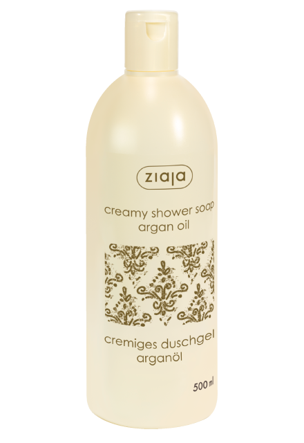 creamy shower soap with argan oil