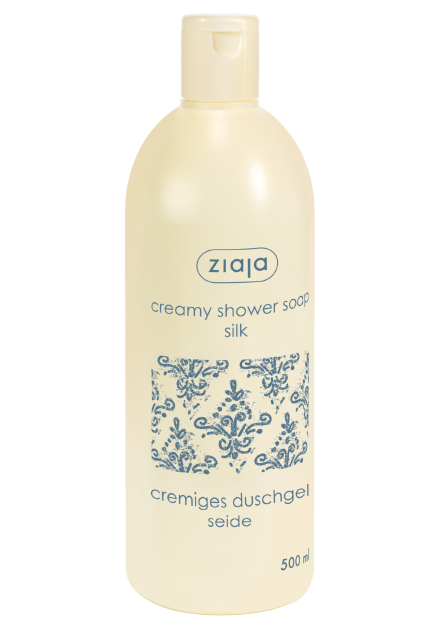 creamy shower soap with silk proteins