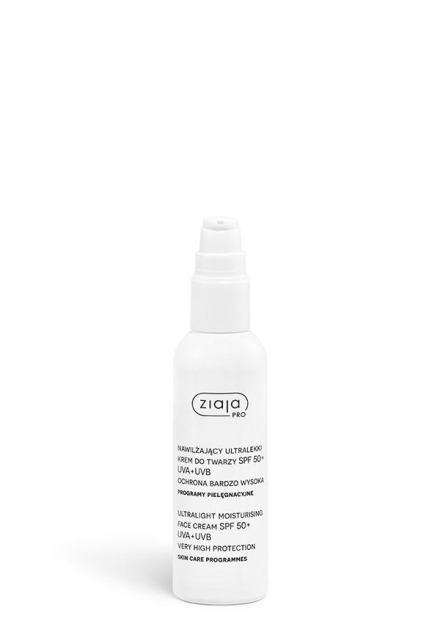 ultralight moisturising face cream spf 50+ uva + uvb very high protection