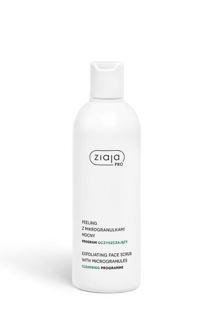 exfoliating face scrub with microgranules