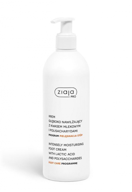 intensely moisturising foot cream with lactic acid and polysaccharides