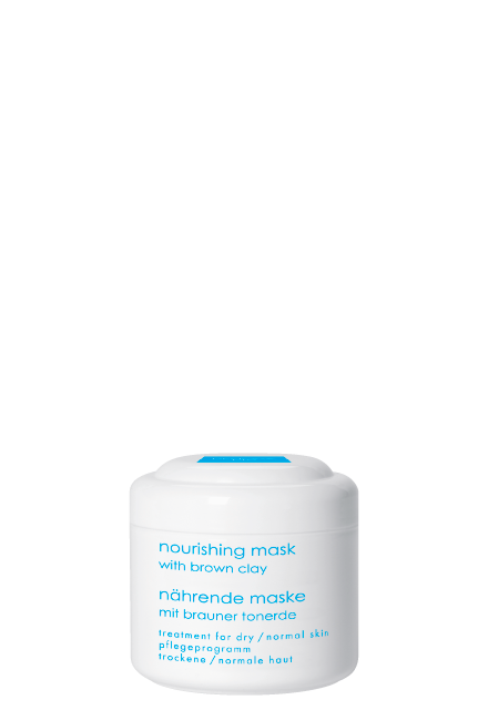 nourishing mask with brown clay