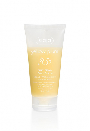 yellow plum fine-grain body scrub