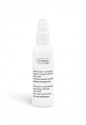 ultralight moisturising face cream spf 50+ uva + uvb very high protection