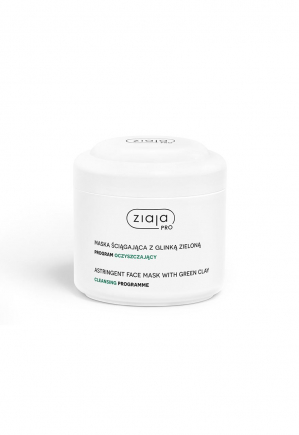 astringent face mask with green clay