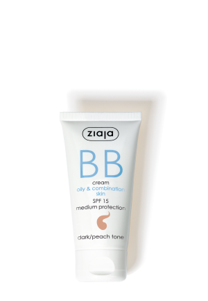 BB cream for oily & combination skin - dark/peach tone