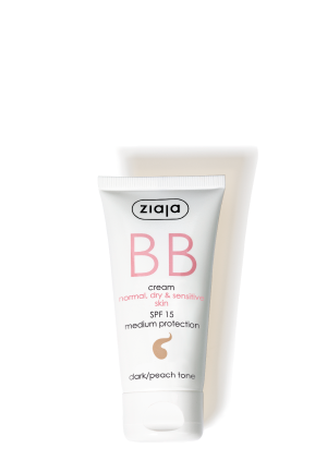 BB cream for normal, dry & sensitive skin - dark/peach tone