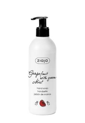 grapefruit with green mint hand gel