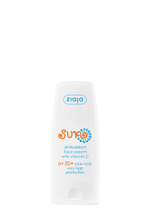 antioxidant face cream with vitamin C SPF 50+